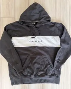 BILLABONG フード付きパーカー グレー/ホワイト