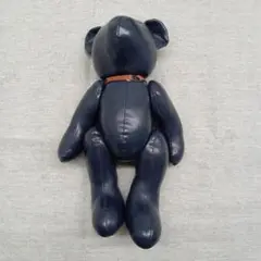 ［KF39］Lynn Hollyn ネイビー クマ型ぬいぐるみ　テディベア