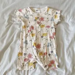 H&M 花柄ロンパース 4-6M