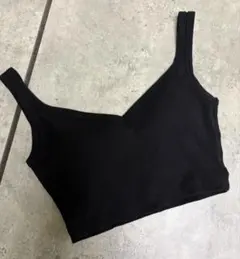 <H>COTTON RIB BRA TOP