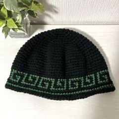 232クラシックハット☆クラッシャーハット☆バケットハット☆手編みニット帽