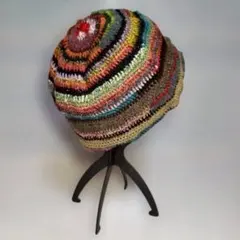 ニット帽　ビーニー　クロシェハット　クラッシャーハット　ゆったりサイズ　男女兼用