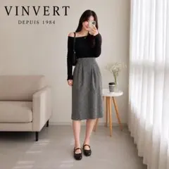 ドット柄 スカート VINVERT 日本製 美品 ヴィンテージ レトロのサムネイル