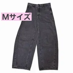 GU バレルレッグジーンズ Mサイズ　標準丈