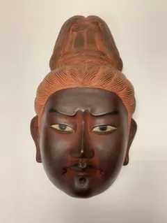 美品】骨董 在銘 古い木彫翁面(作家物、能面、おきな) - メルカリ
