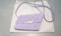 最終価格 AcneStudios フリース ショルダーバッグ ライトパープルのサムネイル