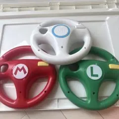 Wii マリオカート ハンドル 3個セット