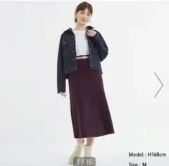 コーデュロイナローミディスカート