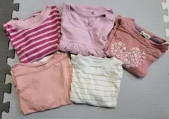 長袖　女の子　５枚セット　90　まとめ売り　ユニクロ　西松屋　シューラルー
