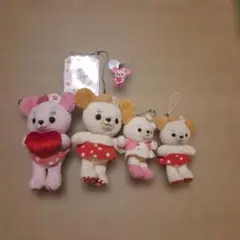 カドリーベア ぬいぐるみキーホルダー 5個セット