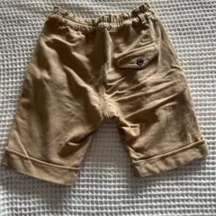 ファミリア　familiar ベージュ 刺繍付きハーフパンツ　110