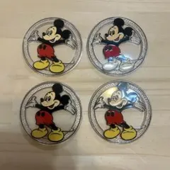ミッキーマウス コースター 4枚セット