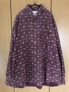 Columbia コロンビア 動物柄 アニマル 総柄 長袖シャツ 90s メンズ