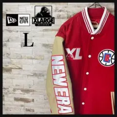 希少コラボ NEW ERA×XLARGE×NBA スタジャン ウール 【L】