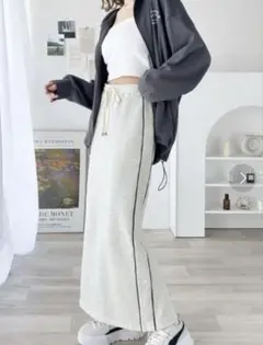 mily bilet サイドラインスウェットスカート　S