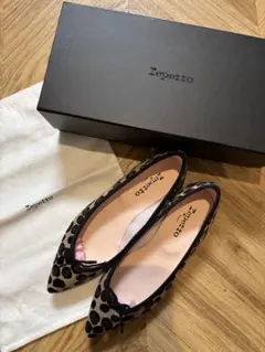 美品　Repetto レペット　バレエシューズ　レオパード　36.5