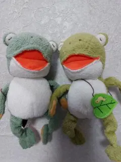 モン・スイユ たんぽぽ カエル ぬいぐるみ おたまじゃくし付き 当時物