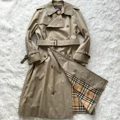 希少2XL！！バーバリー　トレンチコート　ベルト完備　ベージュ　メンズ