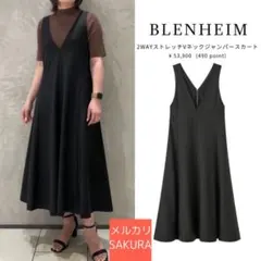 【未使用級】Vネックジャンパースカート（M）　ブレンヘイム　エムプルミエ　midのサムネイル