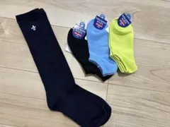 SALE 19-21cm キッズ 靴下 おしゃれ 4足セット ワンポイント