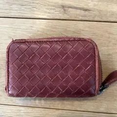BOTTEGA VENETA イントレチャート コインケース　茶色