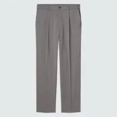 【美品】UNIQLO タックテーパードパンツ　ウルトラライト・ワイドフィット　S