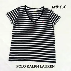 ポロラルフローレン M ボーダーTシャツ 半袖 ロゴ刺繍 定番