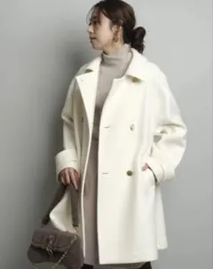 JUSGLITTY✨Pコート　サイズ1　ホワイト　Price¥49,500 JUSGLITTY✨Pコート サイズ1 ホワイト Price¥49,500