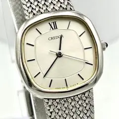 【稼動】 SEIKO クレドール 腕時計 レディース シルバー オクタゴン 3針 稼動】 SEIKO クレドール 腕時計 レディース シルバー オクタゴン 3針