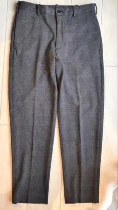 (最終お値下げ！)ユニクロ　グレー チェック柄 スラックス