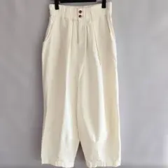 THE POTIONS　クリーム色 ワイドレッグパンツ