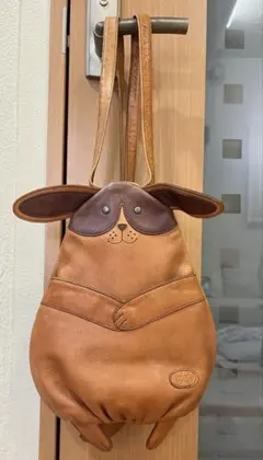 レア美品✨イビサ アニマルリュック ねずみ レザー ブラウン カード