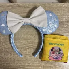 ディズニー　ブルーハートスパンコールカチューシャ　エコバッグ