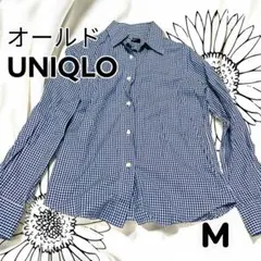 OLDUNIQLO★90s〜00s★コンタグ★ネイビー★ボタンダウンシャツ