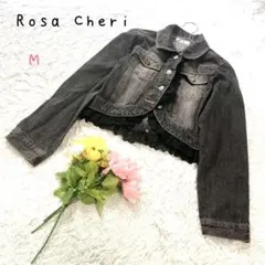 ♡Rosa Cheri【M】デニムジャケット Gジャン レース付きアウター