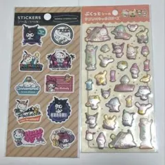 サンリオキャラクターズ 3Dステッカーセット　ぷくっとシール　ラベル風シール