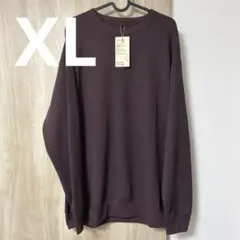 無印良品 UVカット 乾きやすいワッフル クルーネック長袖Tシャツ パープルXLのサムネイル