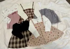 【80サイズ】女の子 チュニックトップス 長袖 ワンピース風 ベビー服