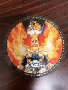 ヒロアカ原画展コラボカフェ コースター エンデヴァー ホークス