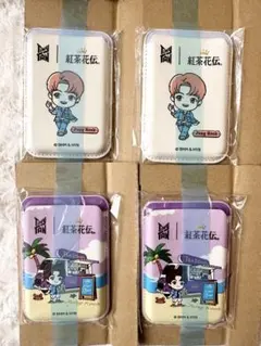 BTS TinyTAN 紅茶花伝 タンブラー カードケース ジョングク - メルカリ