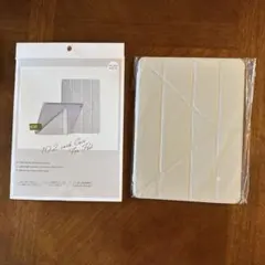 10.2インチ iPad ケース ホワイト アイボリー 3coins