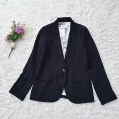 【新品】ロイヤルパーティー テーラードジャケット 裏地柄 ブラック サイズ1