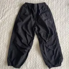 GU ブラックナイロンパンツ 120センチ