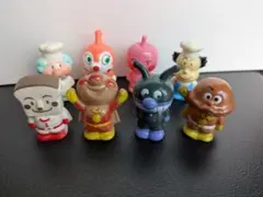 昭和レトロ　アンパンマン 指人形 8体セット1988、1989年製