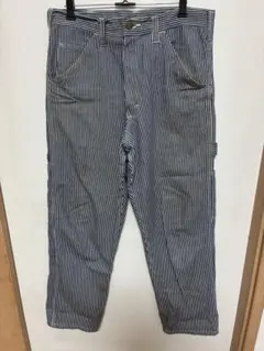 STAN RAY スタンレイ ヒッコリーペインターパンツ ブルー×ホワイト