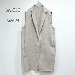 UNIQLO ユニクロ ベージュ ジレ ベスト ロング丈 M 春 重ね着