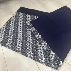 ネイビーと白の風呂敷