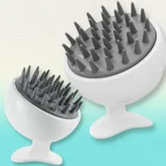 スカルプブラシ 頭皮ブラシ シリコン 洗髪用 マッサージ 乾湿両用 男女兼用