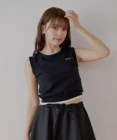 chico 配色ネームロゴノースリニット