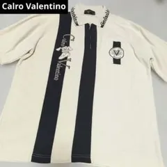 Calro Valentino　メンズハーフジップ半袖ポロシャツのサムネイル